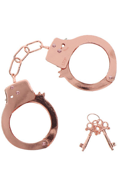 ToyJoy Metal Handcuffs Rose Gold - Handschellen 1