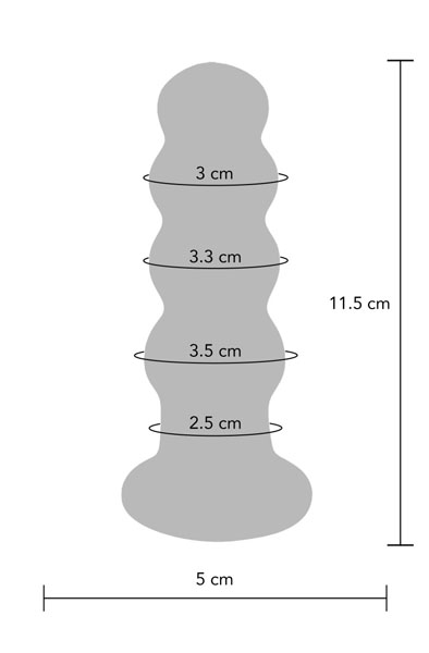 ToyJoy Radiant Vibrating Glass Plug 11,5 cm - Vibrierender Analplug 5
