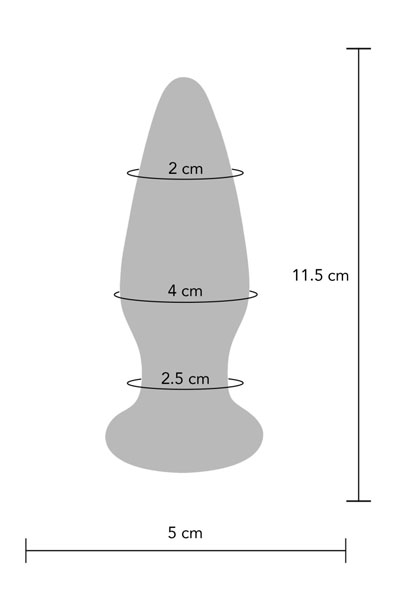 ToyJoy Shining Vibrating Glass Plug 11,5 cm - Vibrierender Analplug 4