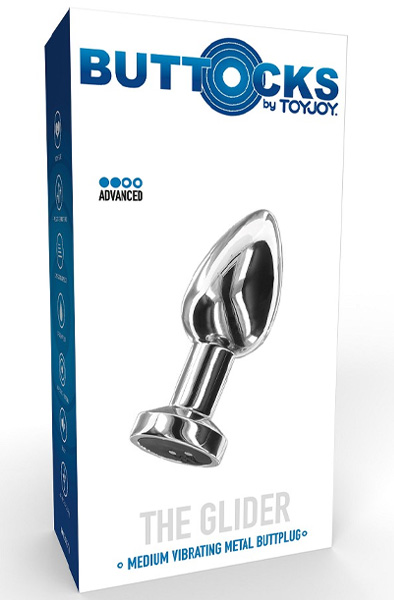 ToyJoy The Glider Vibrating Plug Medium - Vibrierender Analplug 5