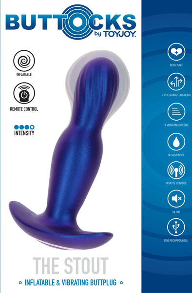 ToyJoy The Stout Inflating Vibrating Plug - Vibrierender Analplug 4