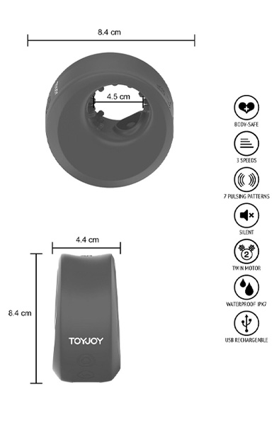 ToyJoy Zephyr Pulsating Stroker & C-Ring - Stroker 6