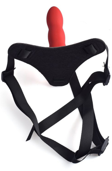 TOYZ4LOVERS Active Love Strap-on Red - Umschnalldildo mit Geschirr 2