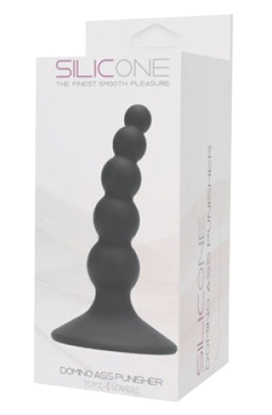 TOYZ4LOVERS Domino Ass Punisher Silicone Black - Analplug 2