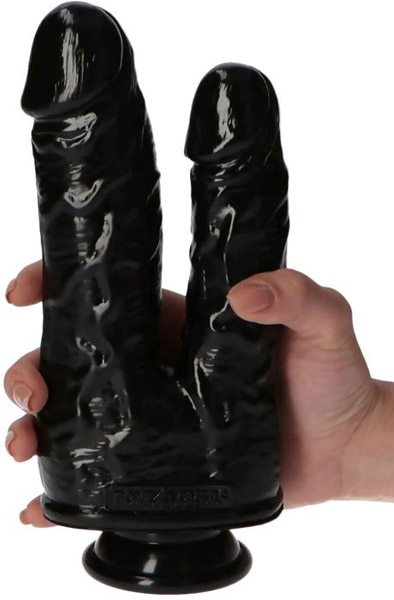 TOYZ4LOVERS Double Dildo Black 18,5 cm - Doppel-Dildo 1