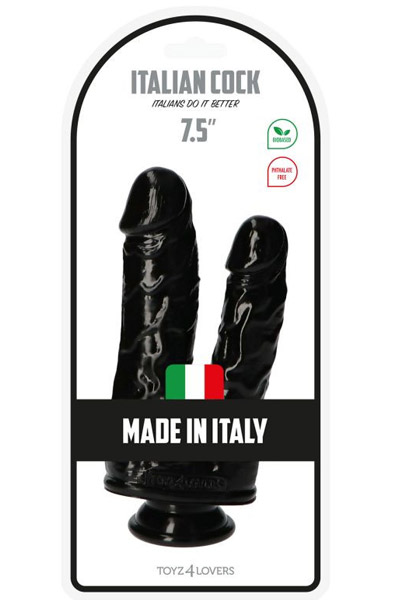 TOYZ4LOVERS Double Dildo Black 18,5 cm - Doppel-Dildo 3