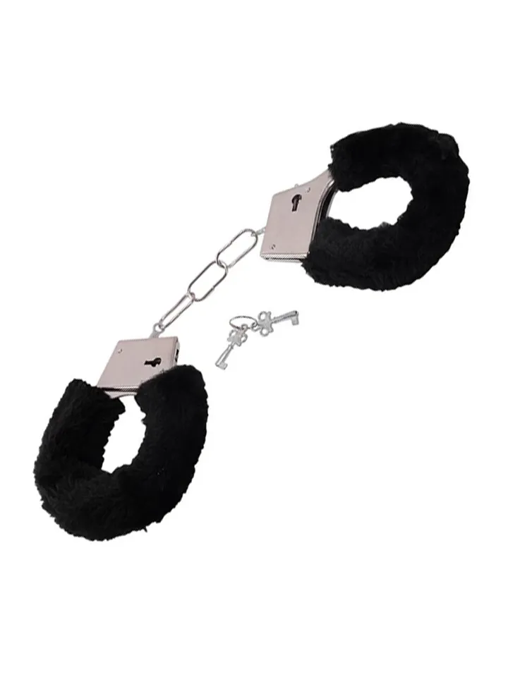 TOYZ4LOVERS Furry Handcuffs Black - Handcuffs with fluff 1 [full]