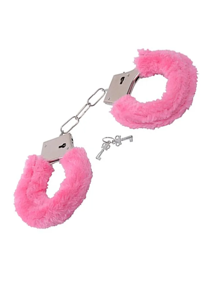 TOYZ4LOVERS Furry Handcuffs Pink - Pink handcuffs 1 [full]
