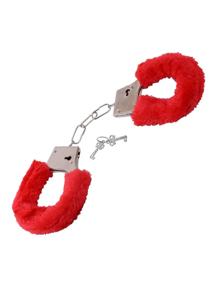 TOYZ4LOVERS Furry Handcuffs Red - Handcuffs with fluff 1 [full]