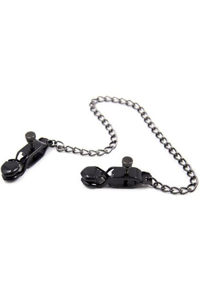 TOYZ4LOVERS Hard Nipple Clamps - Brustklammern mit Kette 1