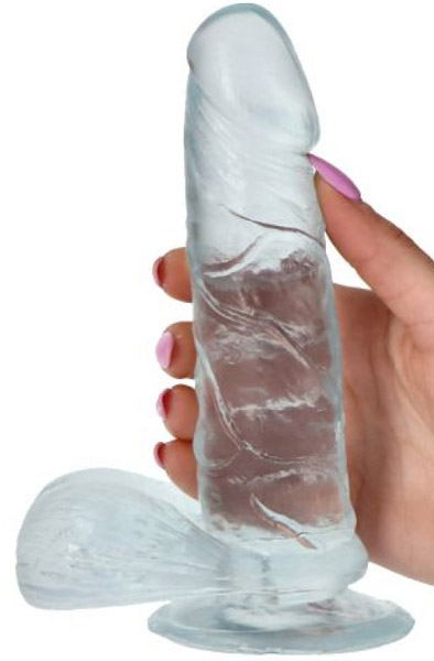 TOYZ4LOVERS Jelly Dildo Real Rapture Clear 17cm - Dildo 1