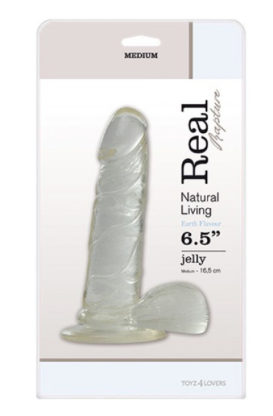 TOYZ4LOVERS Jelly Dildo Real Rapture Clear 17cm - Dildo 2