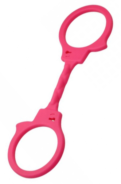 TOYZ4LOVERS Pink Silicone Handcuffs - Silikon-Handschellen 1