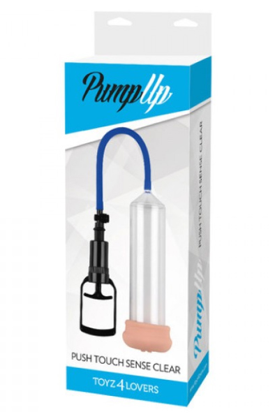 TOYZ4LOVERS Pump Up Push Touch Sense Clear Penis Pump - Penispumpe 2