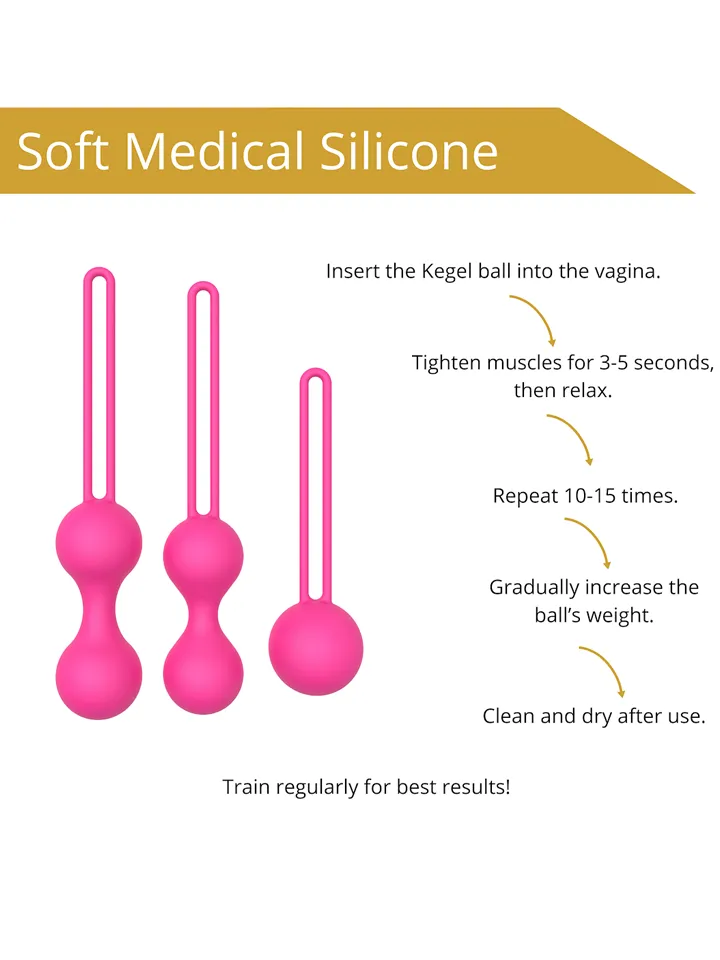 Triple Kegel Exercise Balls Set - Kegel balls 3