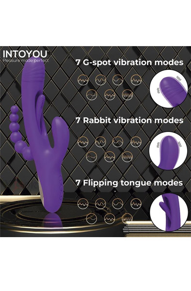 Triya Vibe With Flipping Tongue & Anal Beads - G-Punkt-Vibrator 3