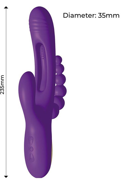 Triya Vibe With Flipping Tongue & Anal Beads - G-Punkt-Vibrator 4