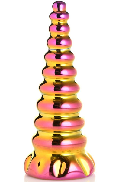 Twilight Rainbow Glass Dildo 16 cm - Drachen-Dildo 1