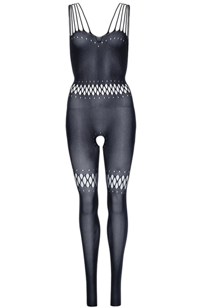 Twisted Strap Bodystocking Schwarz - Bodystocking 5