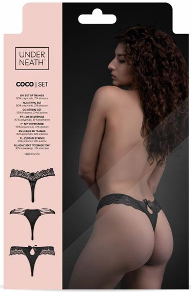 Underneath Coco Thong Set mit 3 Stück - Slip 2