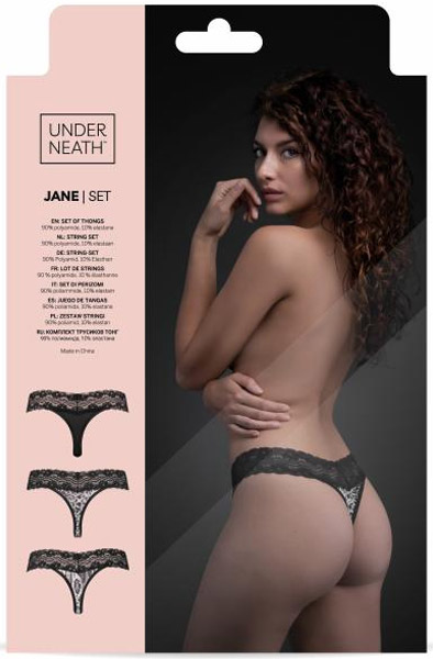 Underneath Jane Thong Set mit 3 Stück - Slip 2
