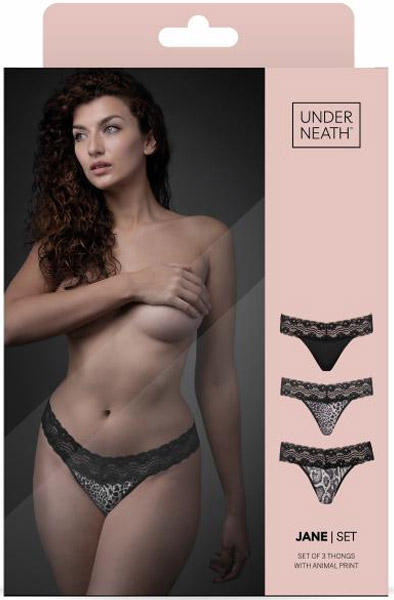 Underneath Jane Thong Set mit 3 Stück - Slip 3