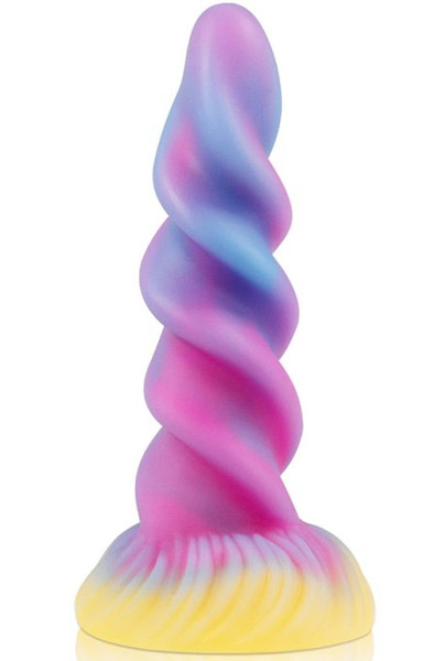 Unicorn Spiral Luminescent Dildo 21,5 cm - Drachen-Dildo 1