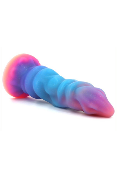 Unicorny Jade Rabbit Luminous Dildo 24 cm - Drachen-Dildo 4