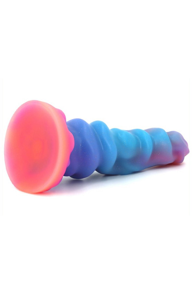 Unicorny Jade Rabbit Luminous Dildo 24 cm - Drachen-Dildo 5