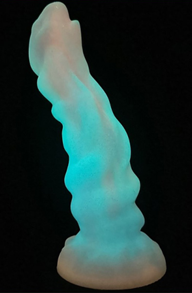 Unicorny Jade Rabbit Luminous Dildo 24 cm - Drachen-Dildo 7