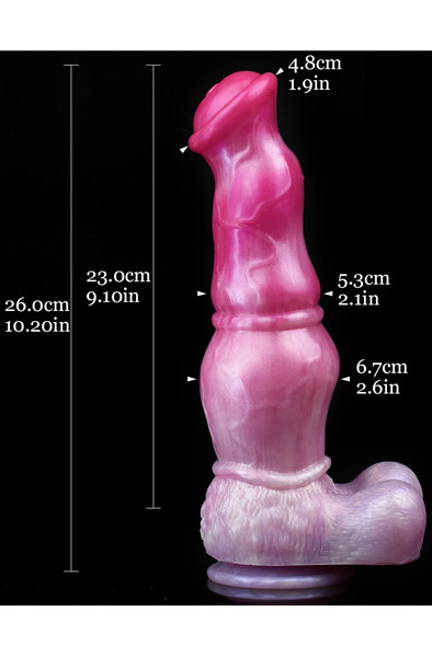 Unicorny Monster Dildo Pitchix 26 cm - Drachen-Dildo 8