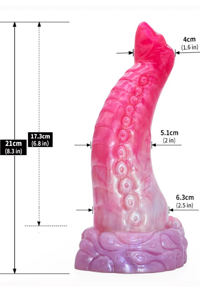 Unicorny Monster Dildo Titols 21 cm - Drachen-Dildo 6