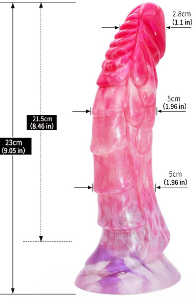 Unicorny Monster Fralis Dildo 23 cm - Drachen-Dildo 7