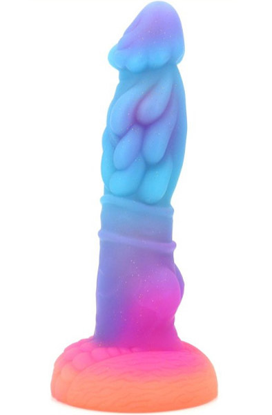 Unicorny Mushroom Head Luminous Dildo 22 cm - Drachen-Dildo 1