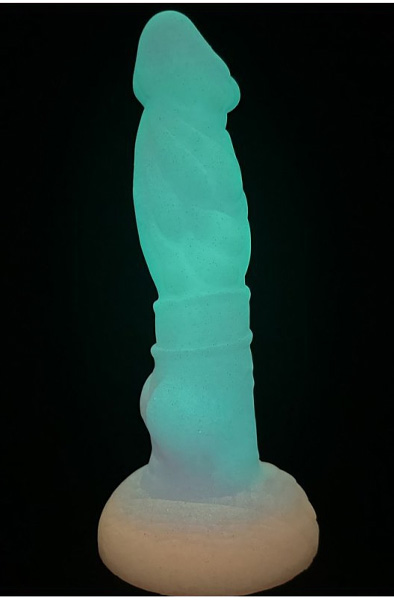 Unicorny Mushroom Head Luminous Dildo 22 cm - Drachen-Dildo 6