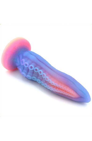 Unicorny Octopus Luminous Dildo 25 cm - Drachen-Dildo 5