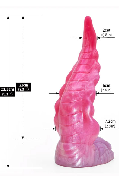 Unicorny Octoslot Tentacle Dildo 23,5 cm - Drachen-Dildo 6