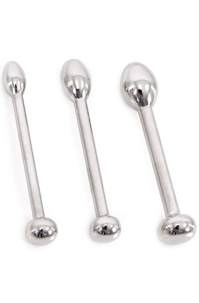 Urethral Trainer Kit 3 Solid Tear Penisplugs - Dilator-Set 1