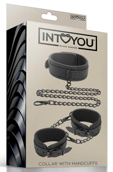 Vegan Collar & Hand Cuffs Set - Halsband-Handschellen-Kombination 3