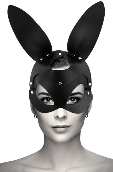 Vegan Leather Mask With Bunny Ears - Hasenohren 1