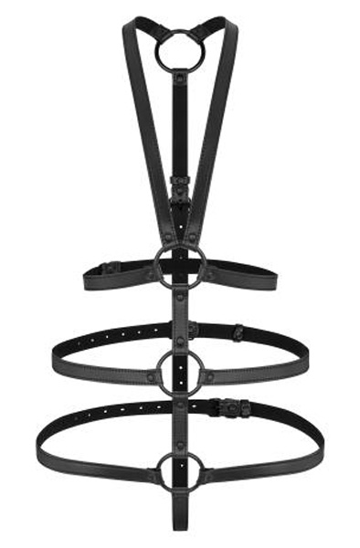 Vera Bondage Harness Black - Bondage sele 3