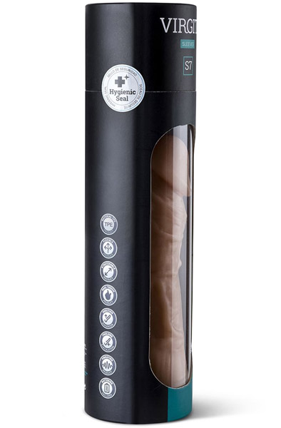 Vergite Realistic Sleeve With Vibration Flesh 21cm - Vibrierende Penis-Manschette 3