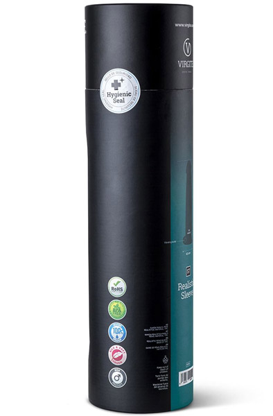 Vergite Realistic Sleeve With Vibration Flesh 21cm - Vibrierende Penis-Manschette 4