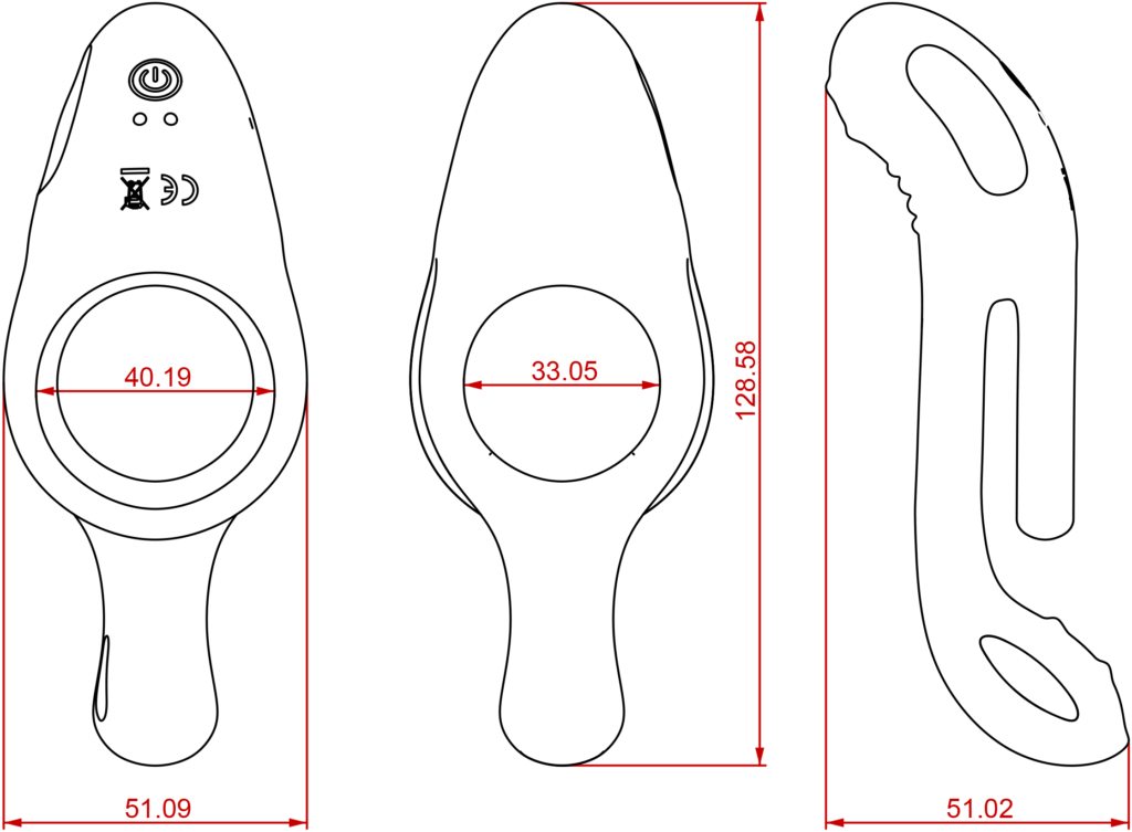 Vibrating Cock Ring With Clitoral Vibrator - Penisring mit doppelter Penetration 3