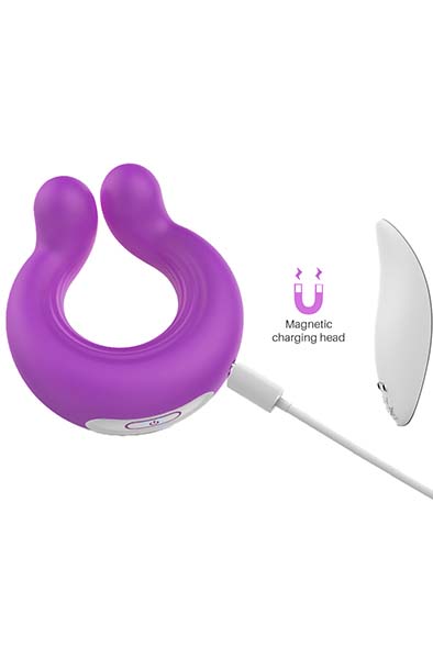 Vibrating Cock Ring With Remote Control Purple - Vibrierender Penisring 2