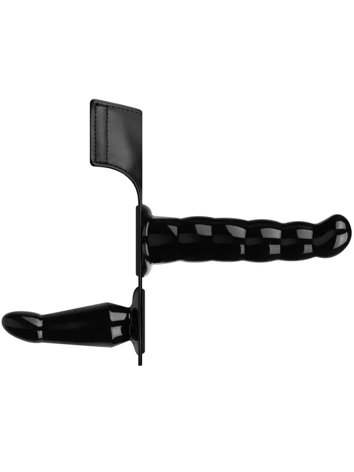 Vibrating Strap-On Set Black - Dual dildo strap-on 2