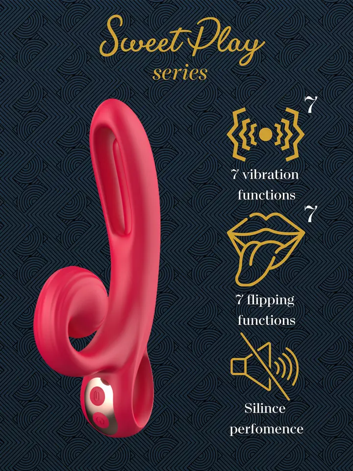 Vibrator mit Zungen- & Klitorisstimulation - Klitoris-Stimulator 2