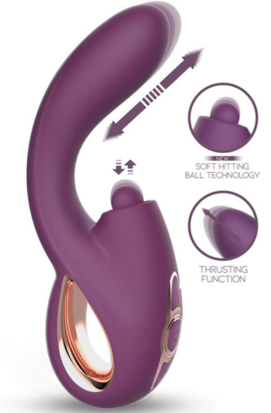 Vinca Soft Hitting Ball With Thrusting & Vibration - G-Punkt-Vibrator 1