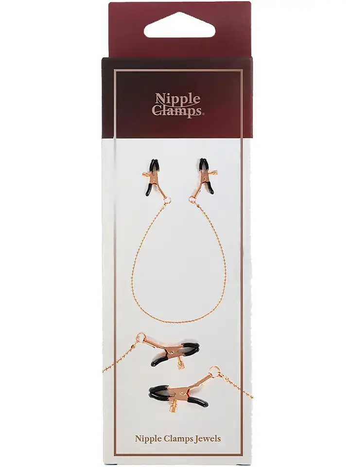 Virgite Nipple Clamps With Chain Gold - Nipple clams with chain 3