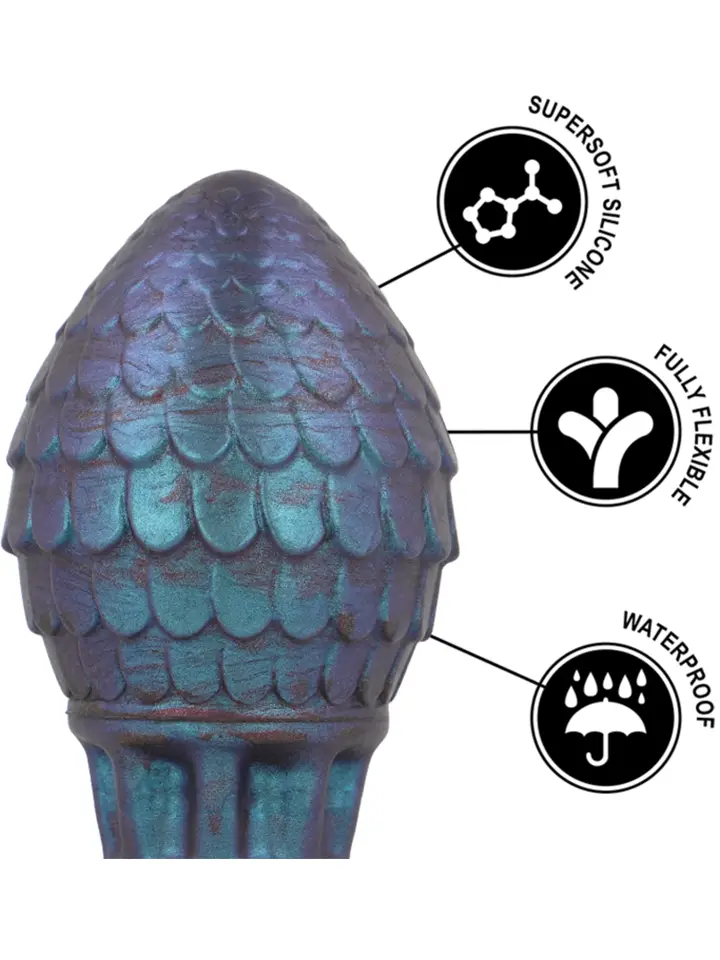 Vrakos Dragon Egg Anal Plug 11,5 cm - XL Buttplug 3